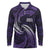 Manua Segaula American Samoa High School Personalized Long Sleeve Polo Shirt Polynesian Wave Style