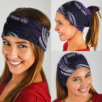 Manua Segaula American Samoa High School Personalized Neck Gaiter Polynesian Wave Style - Polynesian Pride