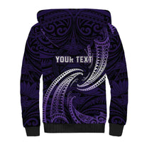 Manua Segaula American Samoa High School Personalized Sherpa Hoodie Polynesian Wave Style LT9 - Polynesian Pride