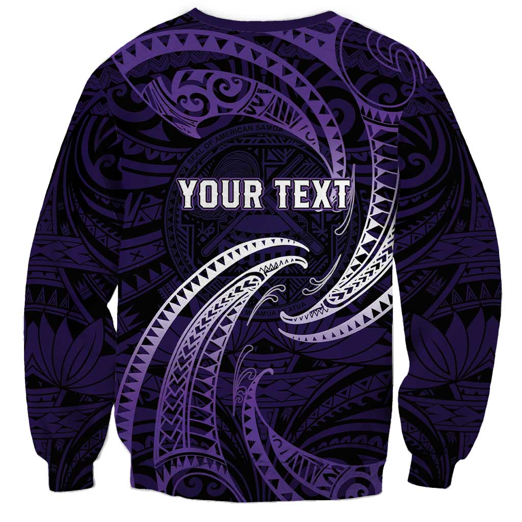 Manua Segaula American Samoa High School Personalized Sweatshirt Polynesian Wave Style LT9 - Polynesian Pride