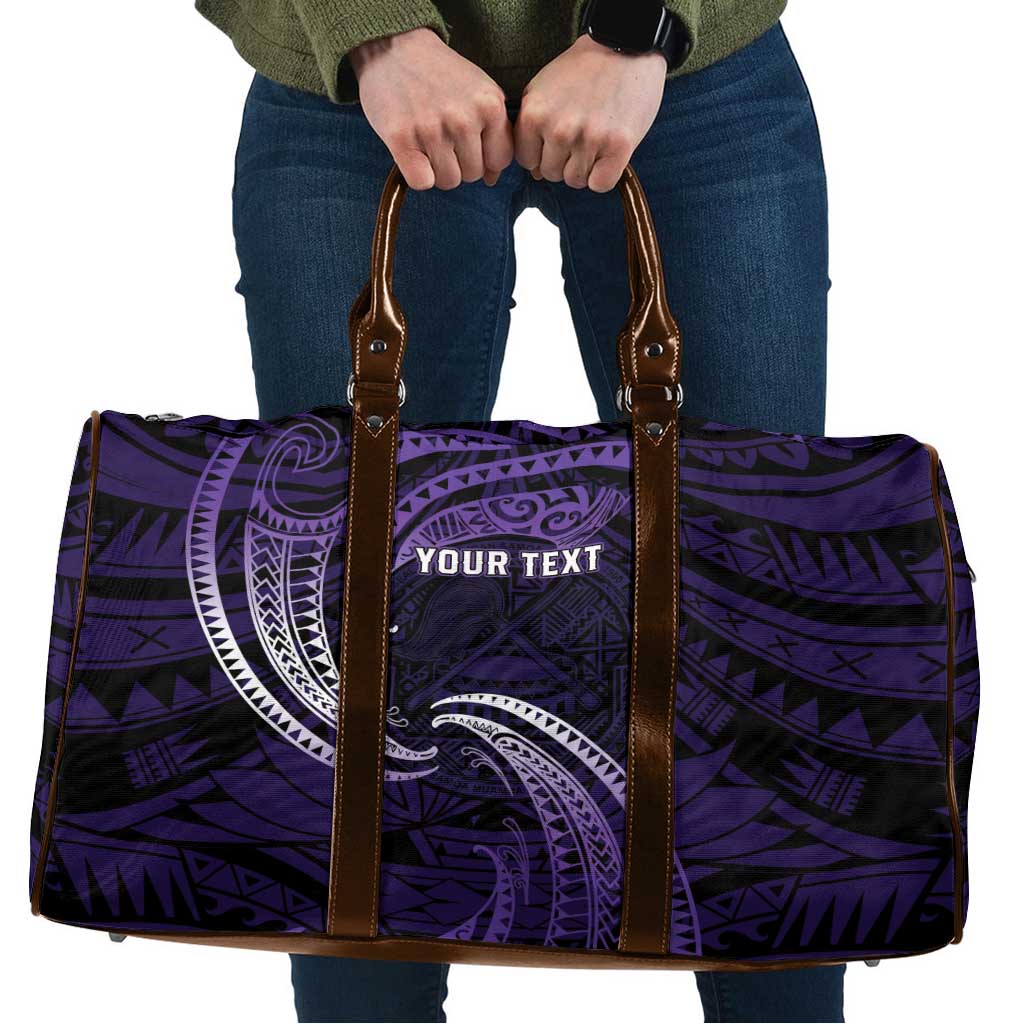 Manua Segaula American Samoa High School Personalized Travel Bag Polynesian Wave Style - Polynesian Pride