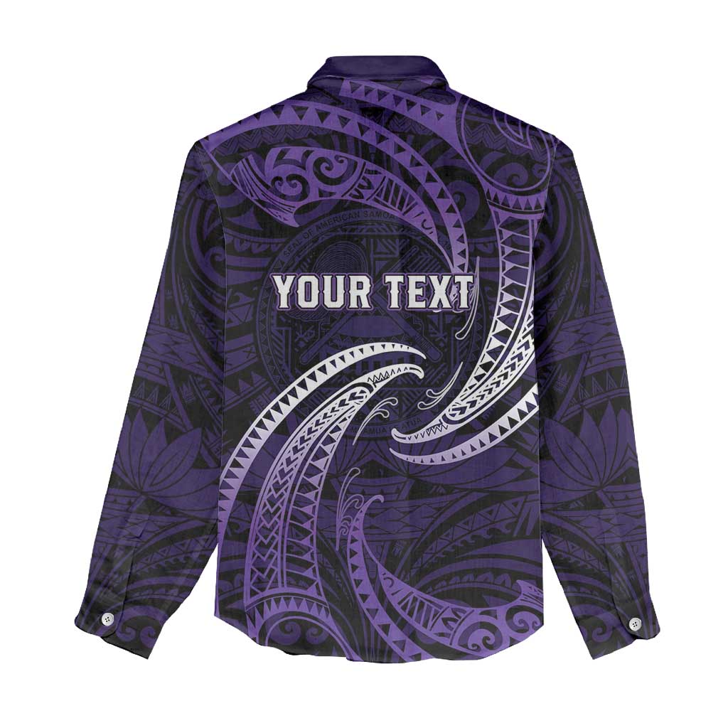 Manua Segaula American Samoa High School Personalized Women Casual Shirt Polynesian Wave Style