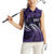 Manua Segaula American Samoa High School Personalized Women Sleeveless Polo Shirt Polynesian Wave Style