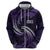 Manua Segaula American Samoa High School Personalized Zip Hoodie Polynesian Wave Style