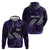 Manua Segaula American Samoa High School Personalized Zip Hoodie Polynesian Wave Style