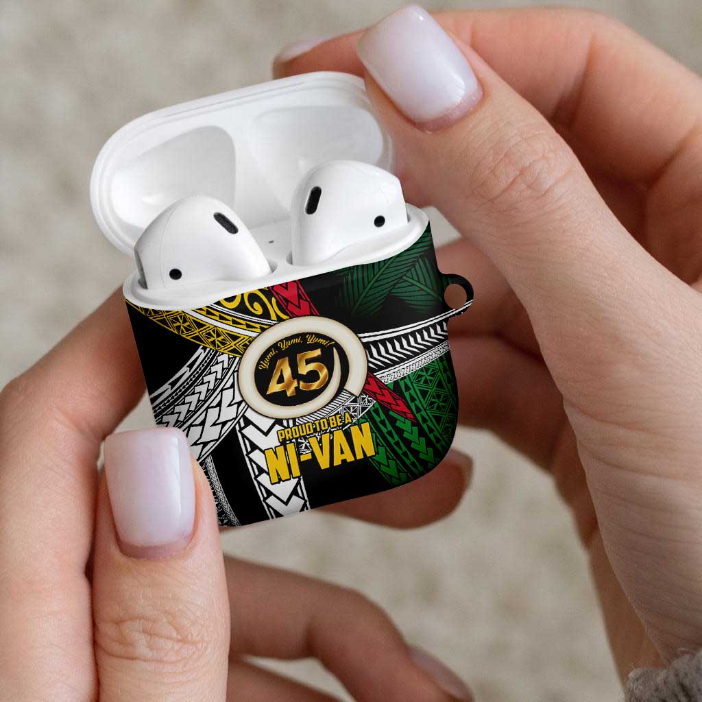 Ni-Van Vanuatu 45th Yumi Yumi Yumi AirPods Case Vanuatuan Boar Tusk Polynesian Pattern LT9 - Polynesian Pride