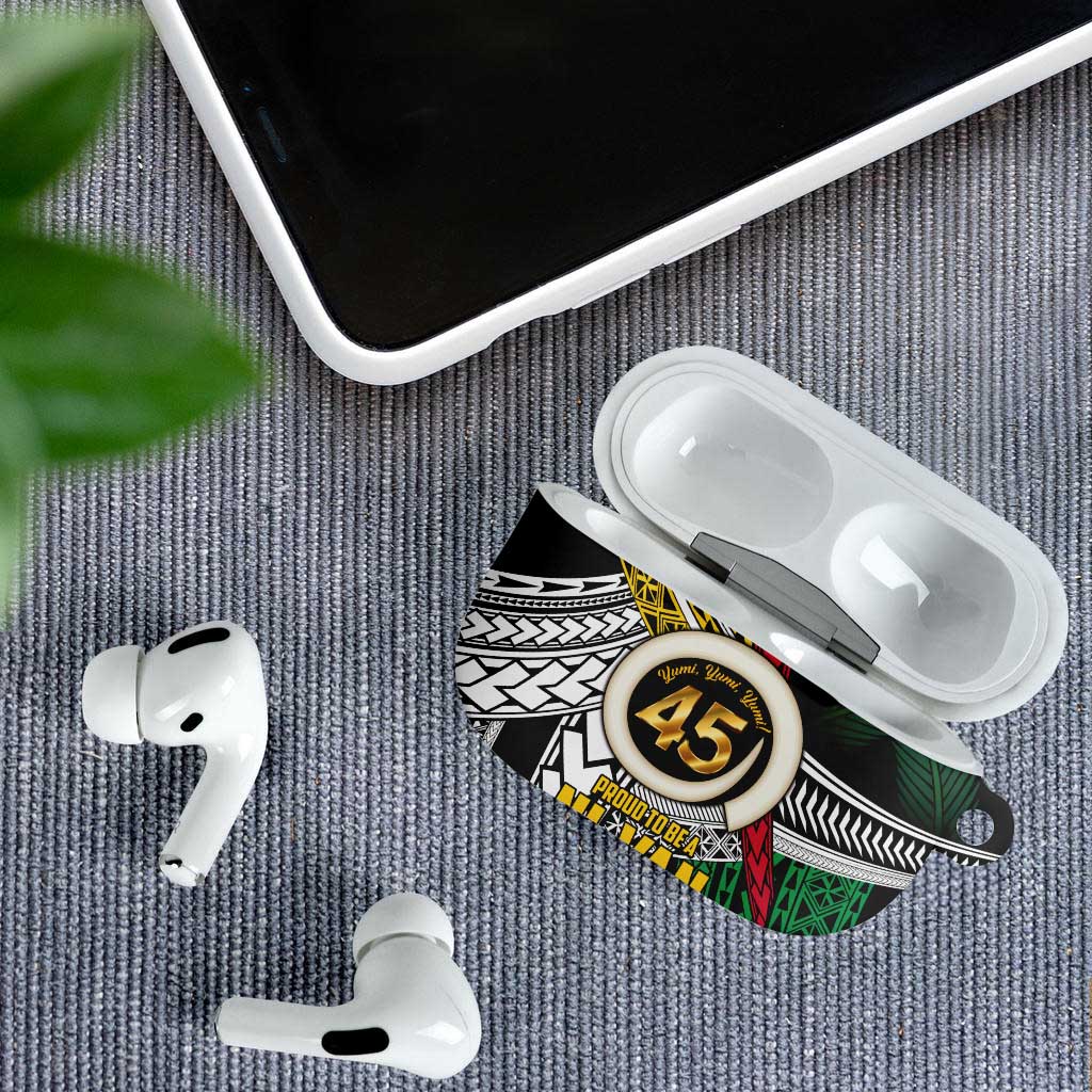 Ni-Van Vanuatu 45th Yumi Yumi Yumi AirPods Case Vanuatuan Boar Tusk Polynesian Pattern LT9 - Polynesian Pride