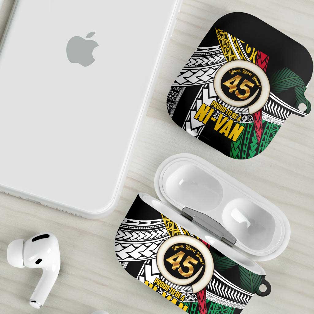 Ni-Van Vanuatu 45th Yumi Yumi Yumi AirPods Case Vanuatuan Boar Tusk Polynesian Pattern LT9 - Polynesian Pride