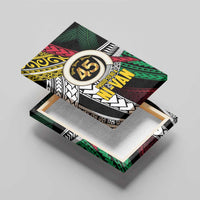 Ni-Van Vanuatu 45th Yumi Yumi Yumi Canvas Wall Art Vanuatuan Boar Tusk Polynesian Pattern LT9 - Polynesian Pride
