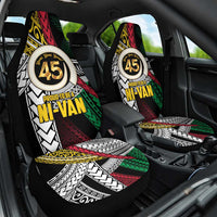 Ni-Van Vanuatu 45th Yumi Yumi Yumi Car Seat Cover Vanuatuan Boar Tusk Polynesian Pattern
