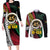 Ni-Van Vanuatu 45th Yumi Yumi Yumi Couples Matching Long Sleeve Bodycon Dress and Long Sleeve Button Shirt Vanuatuan Boar Tusk Polynesian Pattern