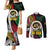 Ni-Van Vanuatu 45th Yumi Yumi Yumi Couples Matching Mermaid Dress and Long Sleeve Button Shirt Vanuatuan Boar Tusk Polynesian Pattern