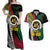 Ni-Van Vanuatu 45th Yumi Yumi Yumi Couples Matching Off Shoulder Maxi Dress and Hawaiian Shirt Vanuatuan Boar Tusk Polynesian Pattern