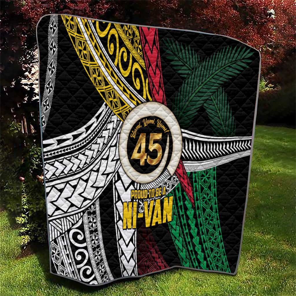 Ni-Van Vanuatu 45th Yumi Yumi Yumi Quilt Vanuatuan Boar Tusk Polynesian Pattern