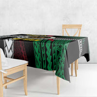Ni-Van Vanuatu 45th Yumi Yumi Yumi Tablecloth Vanuatuan Boar Tusk Polynesian Pattern LT9 - Polynesian Pride