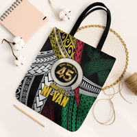 Ni-Van Vanuatu 45th Yumi Yumi Yumi Tote Bag Vanuatuan Boar Tusk Polynesian Pattern - Polynesian Pride