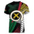 Ni-Van Vanuatu 45th Yumi Yumi Yumi Women V-Neck T-Shirt Vanuatuan Boar Tusk Polynesian Pattern