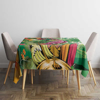 Hawaiian Flamingo Hibiscus Personalised Tablecloth Green Summer Tropical Flowers LT9 - Polynesian Pride