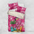Hawaiian Flamingo Hibiscus Personalised Bedding Set Pink Summer Tropical Flowers - Polynesian Pride