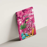 Hawaiian Flamingo Hibiscus Personalised Canvas Wall Art Pink Summer Tropical Flowers LT9 - Polynesian Pride