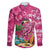Hawaiian Flamingo Hibiscus Personalised Family Matching Puletasi and Hawaiian Shirt Pink Summer Tropical Flowers - Polynesian Pride