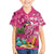 Hawaiian Flamingo Hibiscus Personalised Family Matching Puletasi and Hawaiian Shirt Pink Summer Tropical Flowers - Polynesian Pride