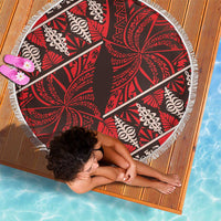 Vintage Ngatu Tribal Tonga Pattern Beach Blanket LT9 - Polynesian Pride