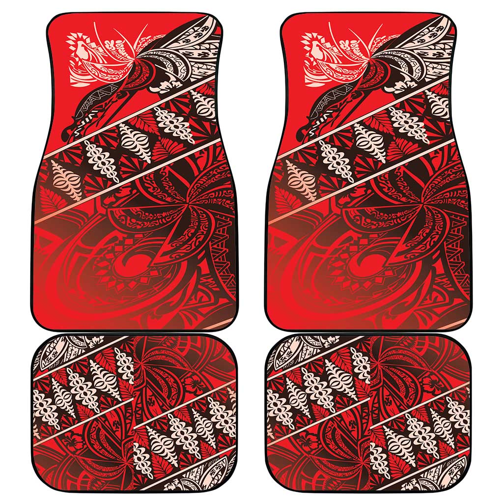 Vintage Ngatu Tribal Tonga Pattern Car Mats LT9 - Polynesian Pride