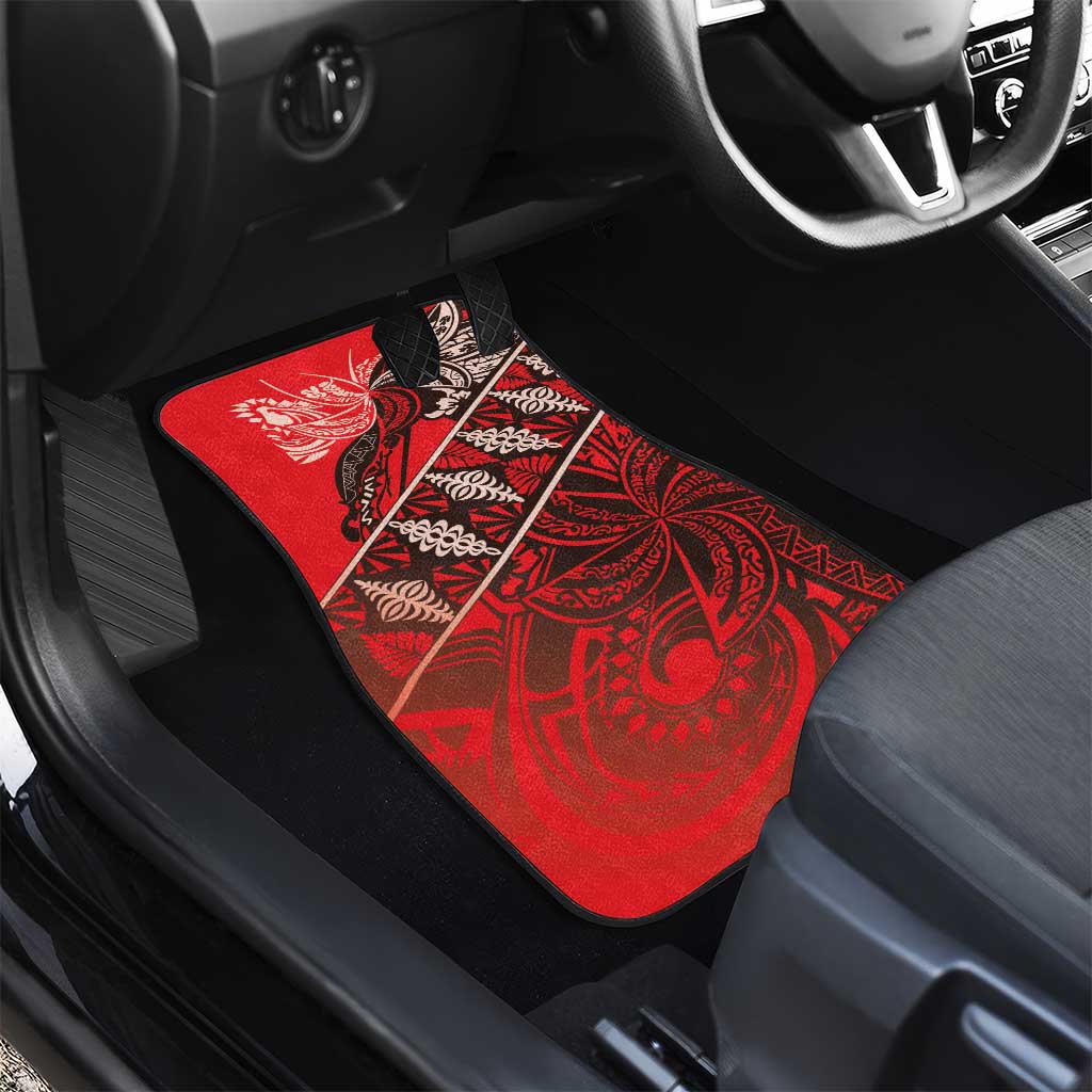 Vintage Ngatu Tribal Tonga Pattern Car Mats LT9 - Polynesian Pride