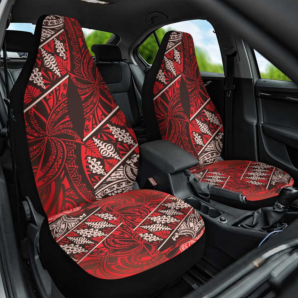 Vintage Ngatu Tribal Tonga Pattern Car Seat Cover - Polynesian Pride