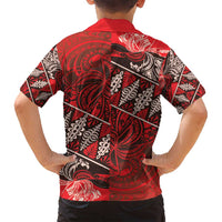 Vintage Ngatu Tribal Tonga Pattern Family Matching Puletasi and Hawaiian Shirt LT9 - Polynesian Pride