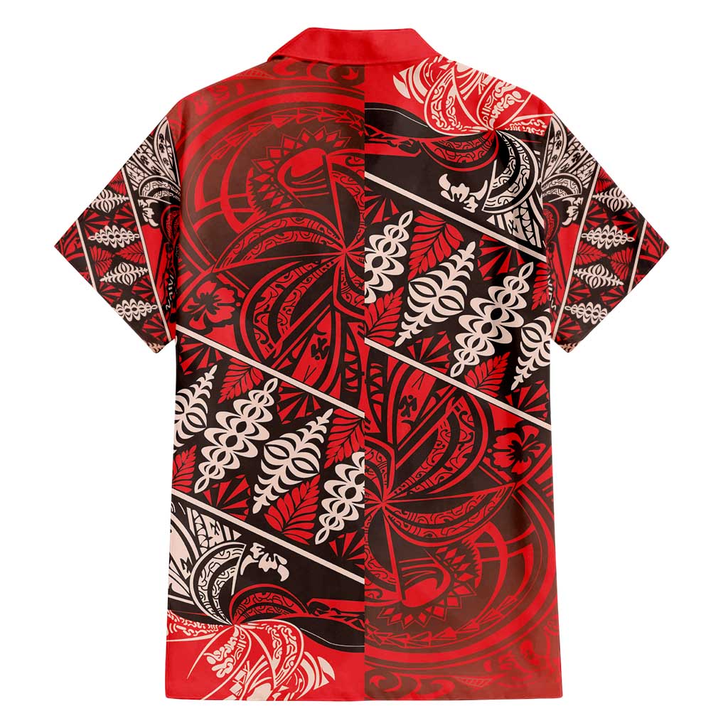 Vintage Ngatu Tribal Tonga Pattern Family Matching Summer Maxi Dress and Hawaiian Shirt LT9 - Polynesian Pride