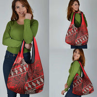 Vintage Ngatu Tribal Tonga Pattern Grocery Bag LT9 - Polynesian Pride