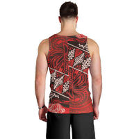 Vintage Ngatu Tribal Tonga Pattern Men Tank Top LT9 - Polynesian Pride