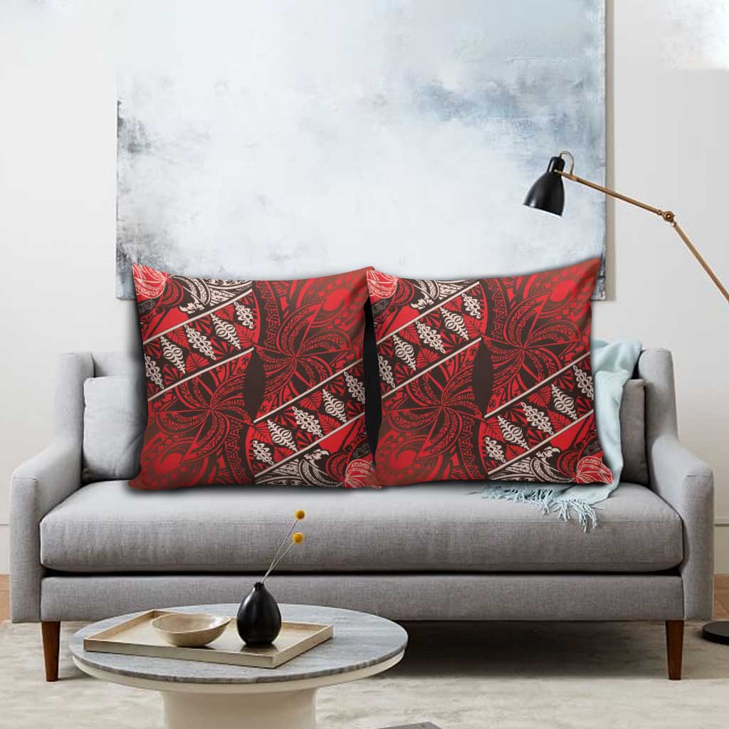 Vintage Ngatu Tribal Tonga Pattern Pillow Cover - Polynesian Pride