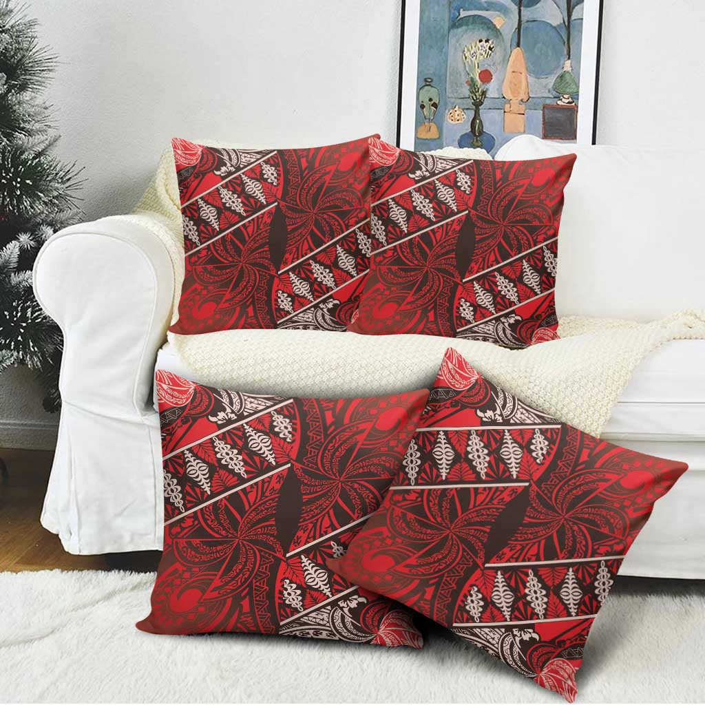 Vintage Ngatu Tribal Tonga Pattern Pillow Cover - Polynesian Pride