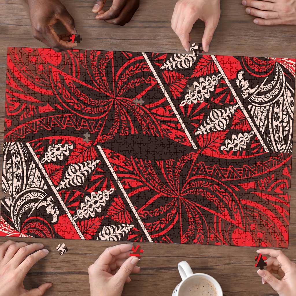 Vintage Ngatu Tribal Tonga Pattern Puzzle LT9 - Polynesian Pride
