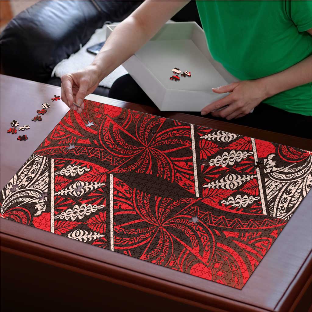 Vintage Ngatu Tribal Tonga Pattern Puzzle LT9 - Polynesian Pride