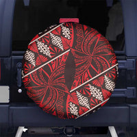 Vintage Ngatu Tribal Tonga Pattern Spare Tire Cover - Polynesian Pride