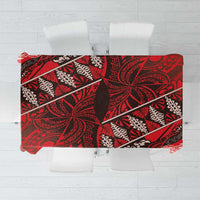 Vintage Ngatu Tribal Tonga Pattern Tablecloth LT9 Red - Polynesian Pride