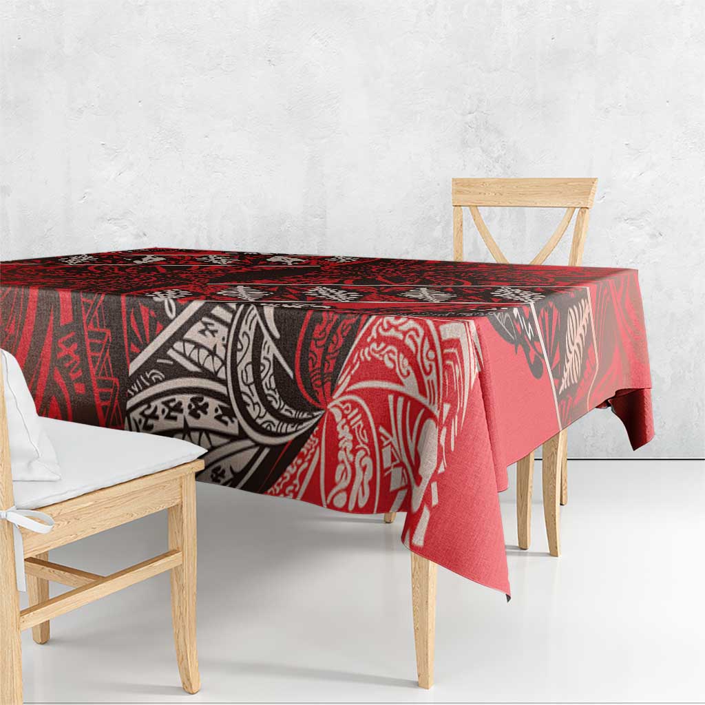 Vintage Ngatu Tribal Tonga Pattern Tablecloth LT9 - Polynesian Pride