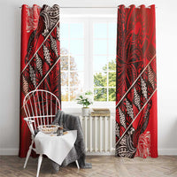 Vintage Ngatu Tribal Tonga Pattern Window Curtain LT9 - Polynesian Pride