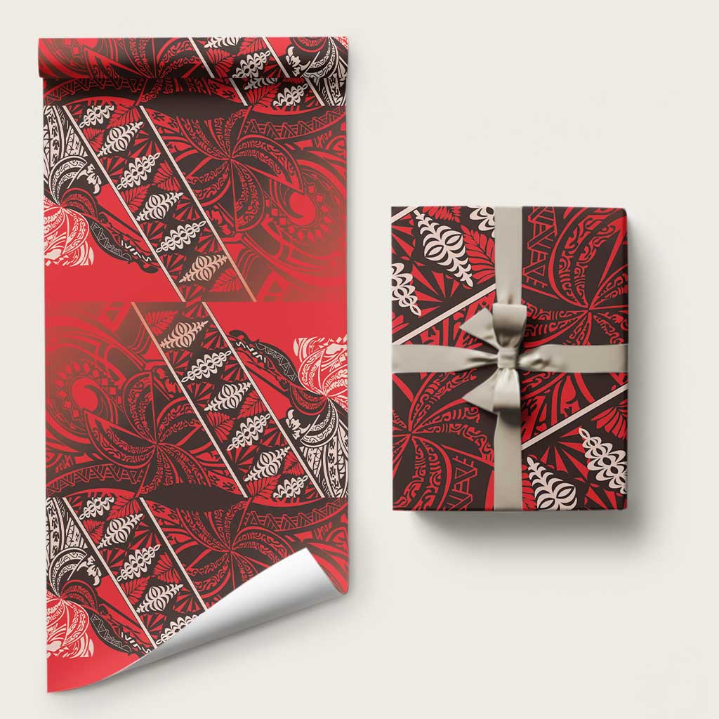 Vintage Ngatu Tribal Tonga Pattern Wrapping Paper - Polynesian Pride