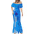 Personalised Strong Maui Mermaid Dress Good Living Hawaii with Shaka Sign Kakau Tribal Blue LT9 - Polynesian Pride