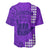 Strong Maui Baseball Jersey Good Living Hawaii with Shaka Sign Kakau Tribal Purple LT9 - Polynesian Pride