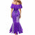 Strong Maui Mermaid Dress Good Living Hawaii with Shaka Sign Kakau Tribal Purple LT9 - Polynesian Pride