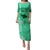 Maui Island Puletasi Kakau Tribal Mixed Polynesian Pattern Green LT9 Long Dress Green - Polynesian Pride