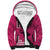Personalised Maui Island Sherpa Hoodie Kakau Tribal Mixed Polynesian Pattern Pink LT9 Unisex Pink - Polynesian Pride