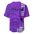 Maui Island Baseball Jersey Kakau Tribal Mixed Polynesian Pattern Purple LT9 - Polynesian Pride