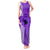 Maui Island Tank Maxi Dress Kakau Tribal Mixed Polynesian Pattern Purple LT9 Women Purple - Polynesian Pride